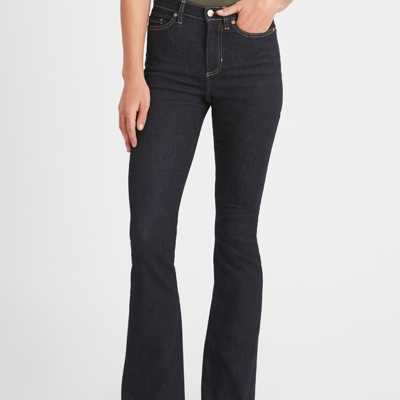 BANANA REPUBLIC | High Rise Women Flare Jeans - Picture 1 of 9
